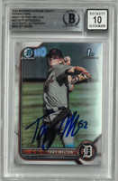 Troy Melton Autographed 10 Grade 2022 Bowman Chrome Draft Refractors