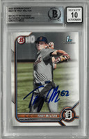 Troy Melton Autographed 10 Grade 2022 Bowman Draft