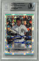 Spencer Torkelson Autographed 2022 Topps Chrome Update X-Fractors Rookie Card
