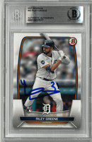 Riley Greene Autographed 2023 Bowman Rookie Card