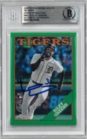 Riley Greene Autographed 2023 Topps Chrome Update 88 Topps Green Refractors Rookie Card