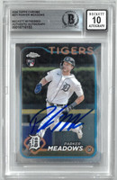 Parker Meadows Autographed 10 Grade 2024 Topps Chrome Rookie Card