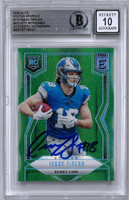 Issac TeSlaa Autographed 10 Grade 2025 Elite Status Sparkle Rookie Card