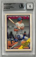 Kirk Gibson Autographed 10 Grade 1988 Topps Tiffany Traded