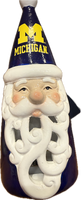University of Michigan Evergreen Light Up 8" Santa