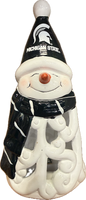 Michigan State Evergreen Light Up 8" Snowman