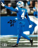 D.J. Reed Autographed Detroit Lions 16x20 Photo #2
