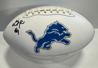 D.J. Reed Autographed Detroit Lions White Panel Football 