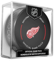 Marco Kasper Autographed Detroit Red Wings Game Puck (Pre-Order)