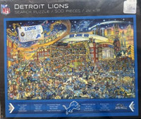 Detroit Lions Search Puzzle Joe Journeyman 500 Piece Puzzle