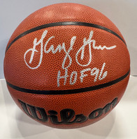 George Gervin Autographed Wilson Basketball with Hall of Fame Inscription 