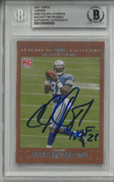 Calvin Johnson Autographed 2007 Topps Copper Rookie Card #0331/2007