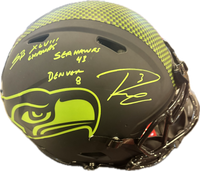 Russell Wilson Autographed Seattle Seahawks Full Size Authentic Eclipse Helmet with 3 Inscriptions 