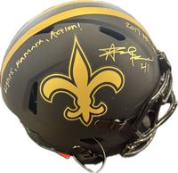 Alvin Kamara Autographed New Orleans Saints Full Size Authentic Helmet with 2 Inscriptions