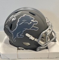 Jahmyr Gibbs Autographed Detroit Lions Slate Mini Helmet 