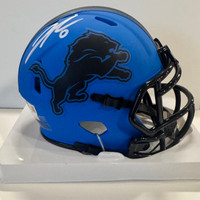 Jahmyr Gibbs Autographed Detroit Lions Rave Mini Helmet