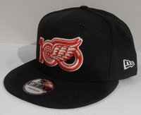 Detroit Red Wings 100th Anniversary 9Fifty Snapback Hat - Black