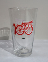 Detroit Red Wings Inglasco Centennial 16 oz Pint Glass
