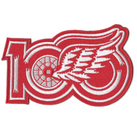 Detroit Red Wings 100th Anniversary NHL Season Jersey Patch 2025-26 - Red