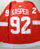 Marco Kasper Autographed Detroit Red Wings Authentic Adidas Jersey - Red