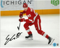 Elmer Soderblom Autographed Detroit Red Wings 8x10 Photo #1