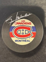 Frank Mahovlich Autographed Montreal Canadiens Game Puck