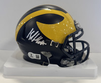 Kyle Whittingham Autographed University of Michigan Mini Helmet