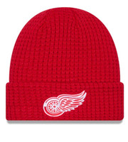 Detroit Red Wings New Era Red Waffle Cuff Mens Knit Hat