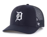 47 Brand Detroit Tigers Navy Adjustable Trucker Orange Under Brim Hat