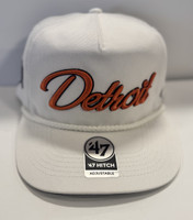 47 Brand Detroit Tigers White Overhand Hat 47 Hitch Hat