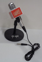 Ken Kal Autographed Red Wings Centennial Season Microphone