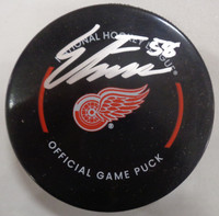 Emmitt Finnie Autographed Detroit Red Wings Game Puck