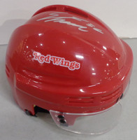 Emmitt Finnie Autographed Detroit Red Wings Mini Helmet - Red