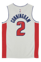 Cade Cunningham Autographed Detroit Pistons White Nike Swingman Jersey