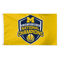 University of Michigan 2026 Men's Basketball National Champs 3x5 Champ Flag - Yellow
