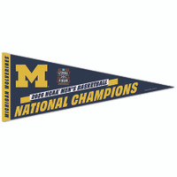 University of Michigan 2026 Men's Basketball National Champs 12x30 Premium Pennant