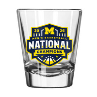 University of Michigan 2026 Men's Basketball National Champs 2oz Shot Glass
