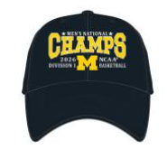 University of Michigan 2026 Men's Basketball National Champs Hat with Block M