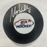 Megan Keller Autographed USA Hockey Logo Puck