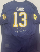 C.J. Carr Autographed University of Notre Dame Under Armor Jersey