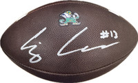 C.J. Carr Autographed Official Notre Dame Game Football