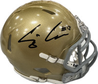 C.J. Carr Autographed Notre Dame Mini Helmet