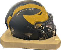 Tommy Carr Autographed University of Michigan Midi Helmet