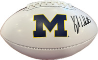 Kyle Whittingham Autographed University of Michigan White Panel Football