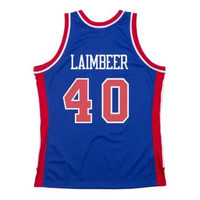 Bill Laimbeer Autographed Pistons Mitchell & Ness Swingman Jersey (Pre-Order)