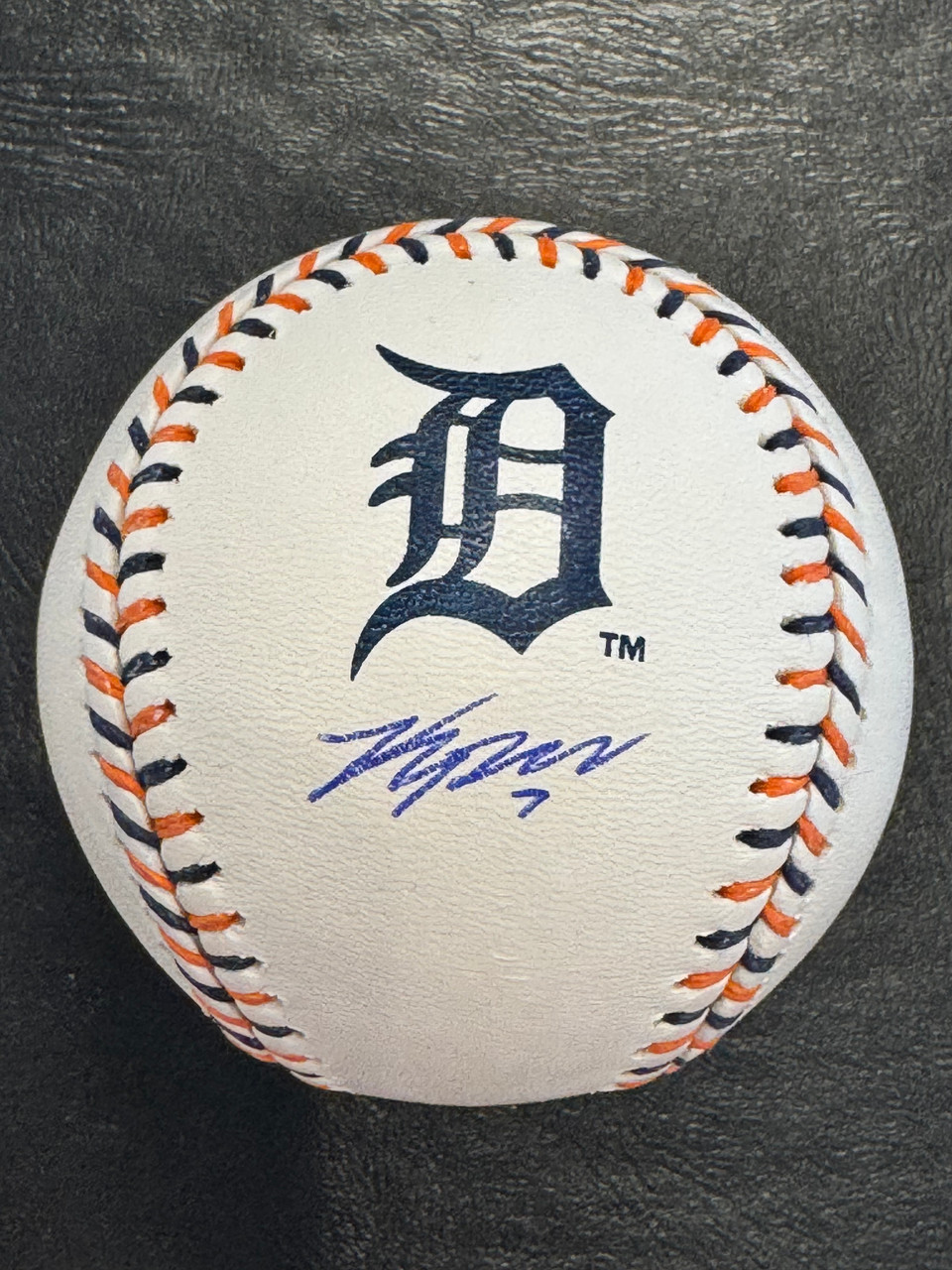 サインボール Detroit baseball club Tigers 1956 Kevin McGonigle Autographed Rawlings Detroit Tigers Logo Baseball