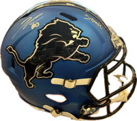 Jahmyr Gibbs Autographed Detroit Lions Alternate Full Size Replica with Sonic Inscription 
