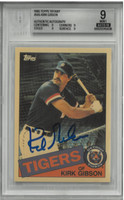 Kirk Gibson Autographed 1985 Topps Tiffany Card 9 Auto 10 