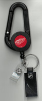 Detroit Red Wings Aminco Carabiner Badge Holder