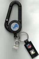 Detroit Lions Aminco Carabiner Badge Holder